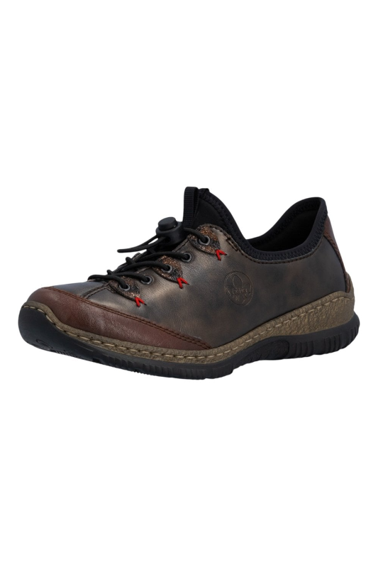 Rieker ladies Shoes N3271-25 in Brown metallic