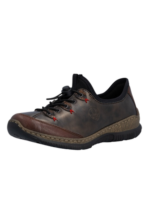 Rieker ladies Shoes N3271-25 in Brown metallic
