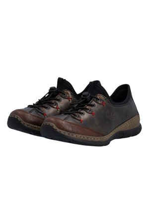 Rieker ladies Shoes N3271-25 in Brown metallic