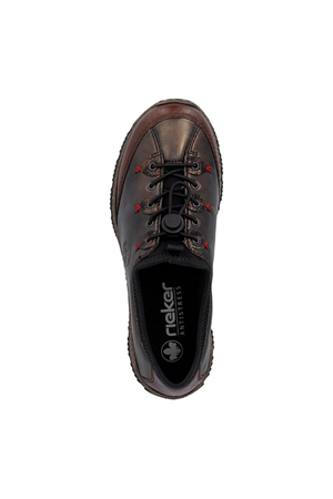 Rieker ladies Shoes N3271-25 in Brown metallic