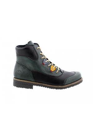 Rieker Ladies boots 73510-90 in green multi