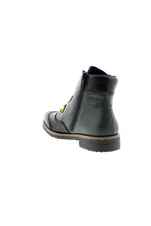 Rieker Ladies boots 73510-90 in green multi