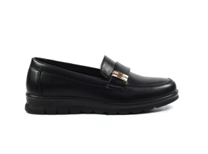 Lunar Salma wedge shoe FLN 054 in Black