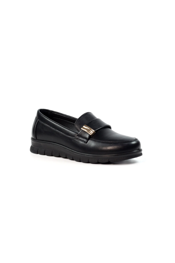 Lunar Salma wedge shoe FLN 054 in Black
