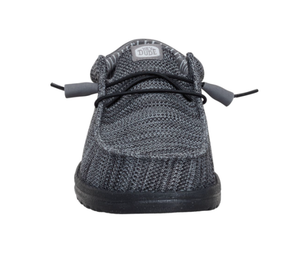 HEYDUDE Wally Stretch Sox in Granite Grey/Black