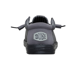 HEYDUDE Wally Stretch Sox in Granite Grey/Black