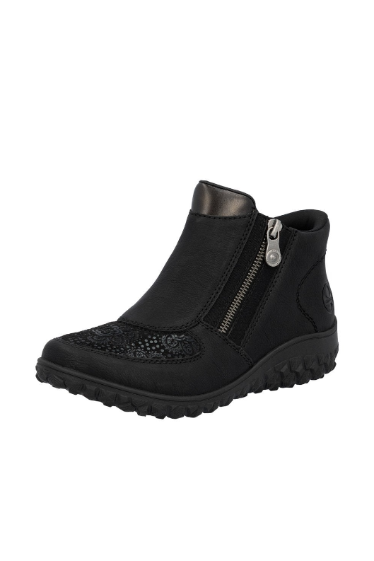 Rieker Ladies Boots 59558-00 in Black