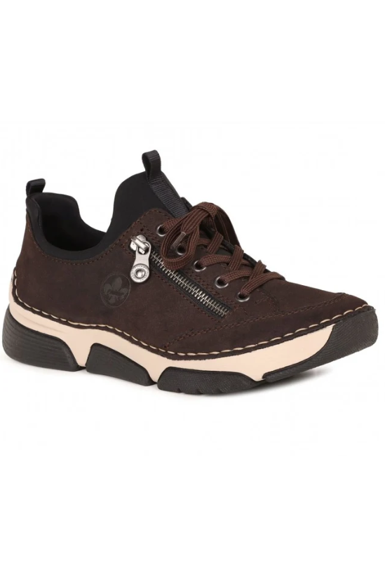 Rieker ladies sneaker 45973-25 in Brown