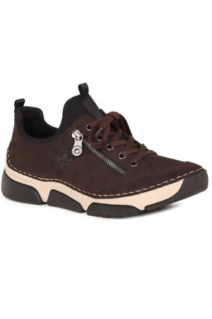 Rieker ladies sneaker 45973-25 in Brown
