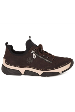 Rieker ladies sneaker 45973-25 in Brown