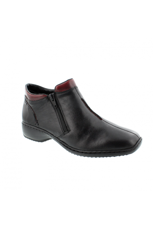 Rieker ladies boot L3882-00 in Black combi