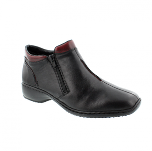 Rieker ladies boot L3882-00 in Black combi
