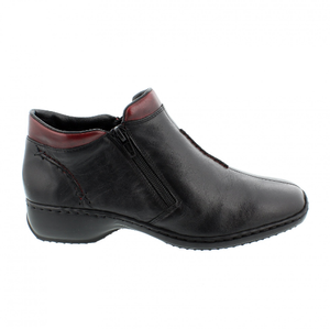 Rieker ladies boot L3882-00 in Black combi
