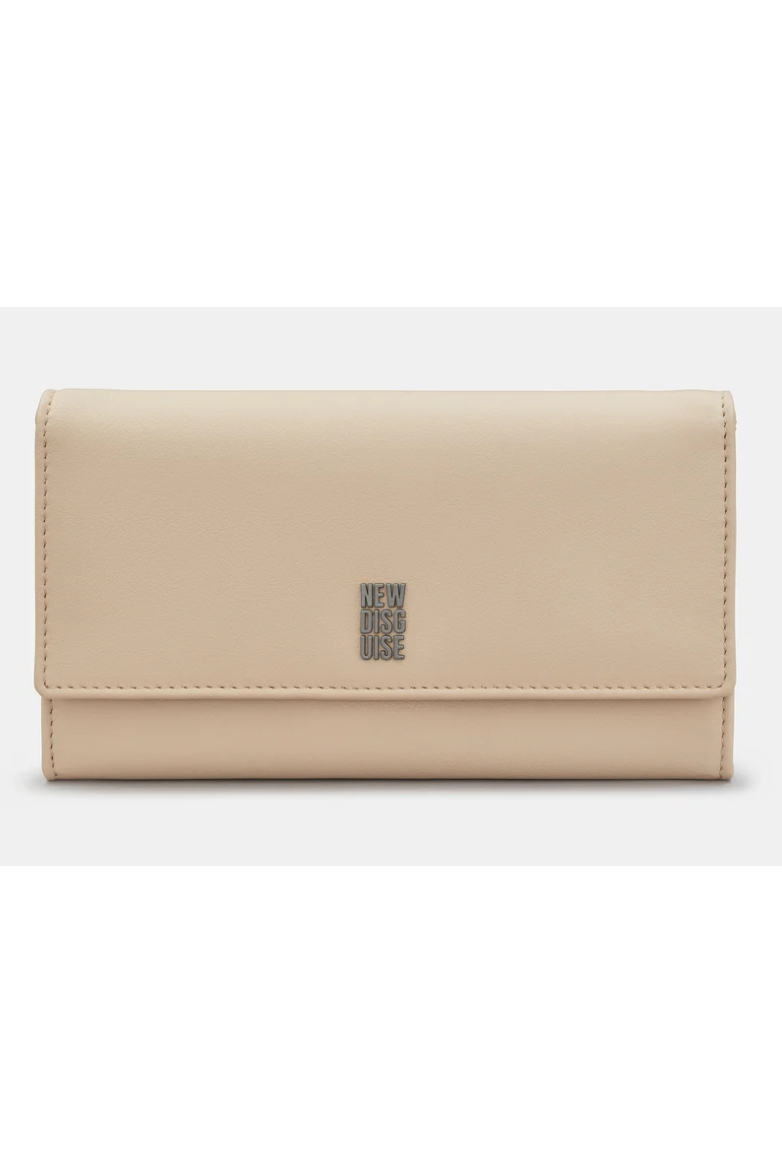 New Disguise Hudson Flap Over purse in Almond Y1030