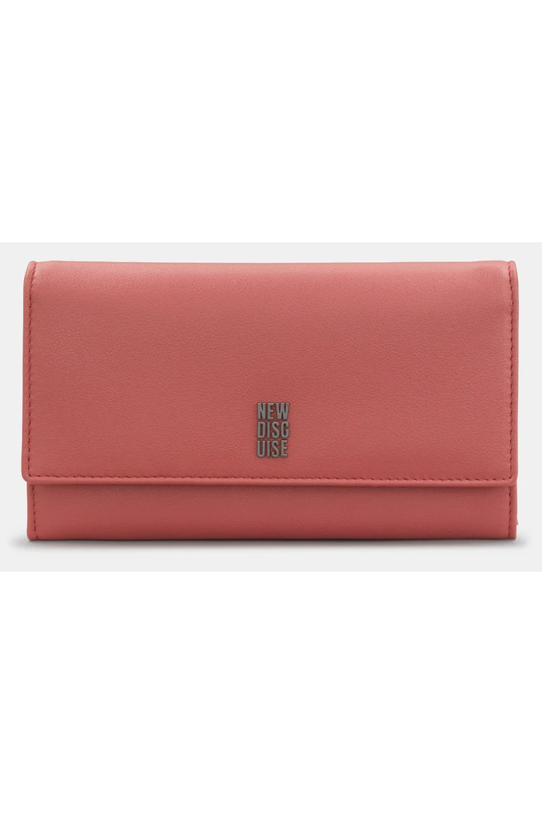 New Disguise Hudson Flap Over purse in Rose Pink Y1030