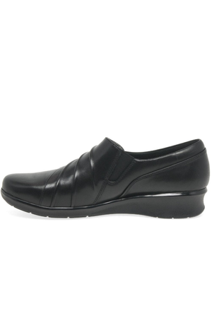 Clarks ladies Hope Roxanne in black leather