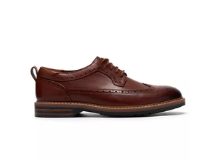 Clarks Aldwin2 Limit in Dark Tan leather