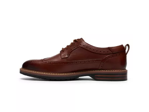 Clarks Aldwin2 Limit in Dark Tan leather