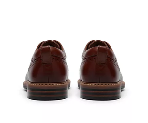 Clarks Aldwin2 Limit in Dark Tan leather