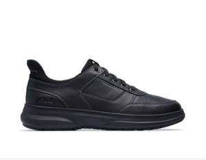 Clarks Mullan Easy in Black leather