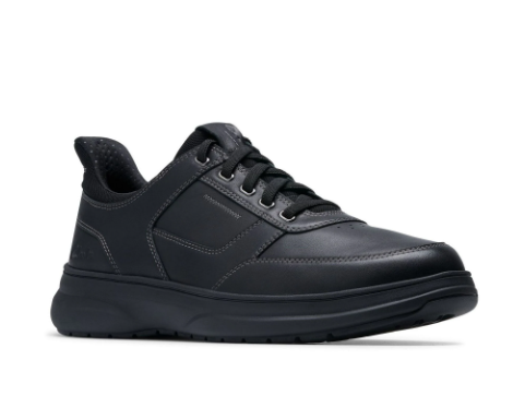 Clarks Mullan Easy in Black leather