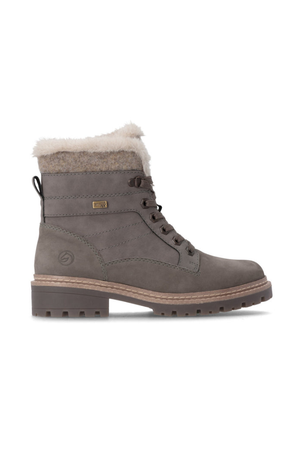 Remonte D0B81-42 ladies waterproof boot in Grey Combi