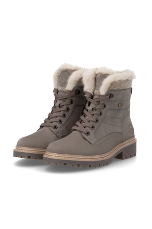 Remonte D0B81-42 ladies waterproof boot in Grey Combi