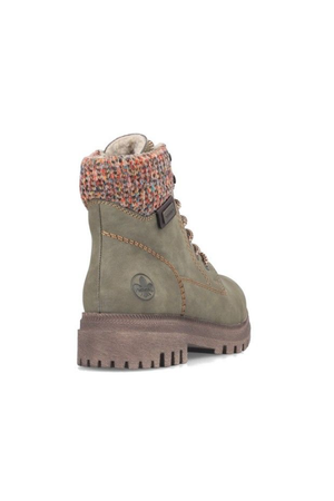 Rieker Ladies Boots Y7621-54 in Green