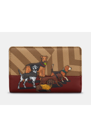 New Disguise Dog Walk Flap Over purse in Brown Y1089 DW 2