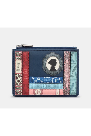New Disguise Jane Austen Zip Top Purse in Navy Y1321 LBR JA 6