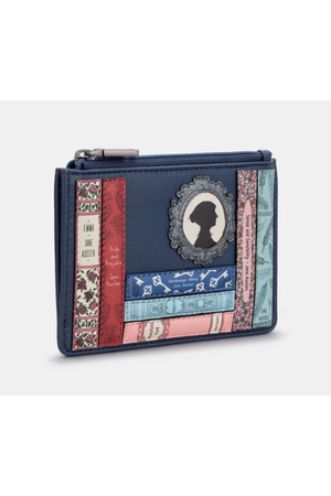 New Disguise Jane Austen Zip Top Purse in Navy Y1321 LBR JA 6