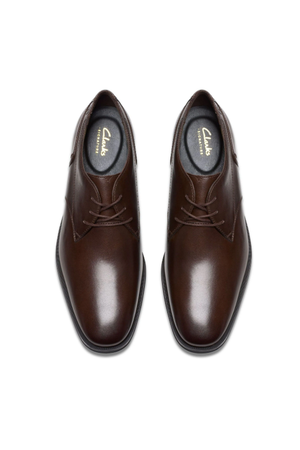 Clarks Paulton Lace in Brown Leather