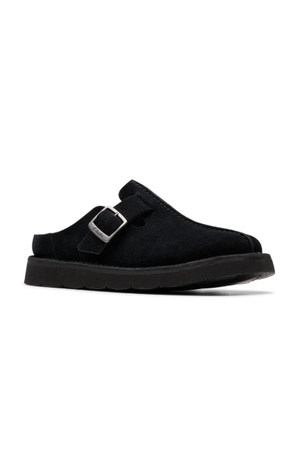 Clarks Solsbury Mule in Black suede