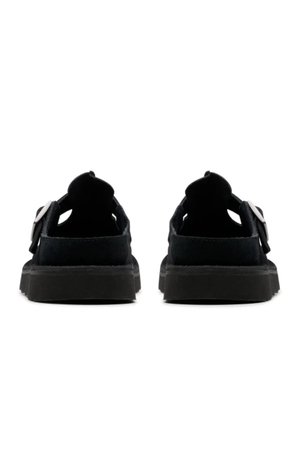 Clarks Solsbury Mule in Black suede