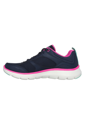 Skechers Flex Appeal 5.0 150202 in Navy/Hot pink