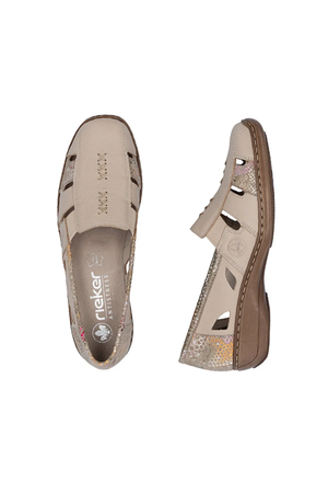 Rieker Ladies 41385-63 in Beige