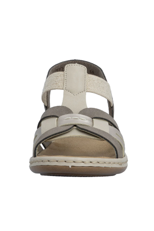Rieker Ladies Sandals 65918-64 beige