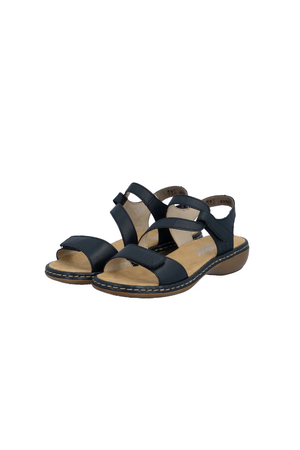 Rieker Womens Sandals 659C7-16 in Navy