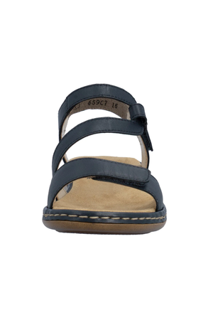 Rieker Womens Sandals 659C7-16 in Navy