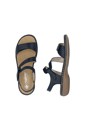 Rieker Womens Sandals 659C7-16 in Navy