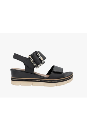 Remonte Ladies sandals D2L53-00 in Black