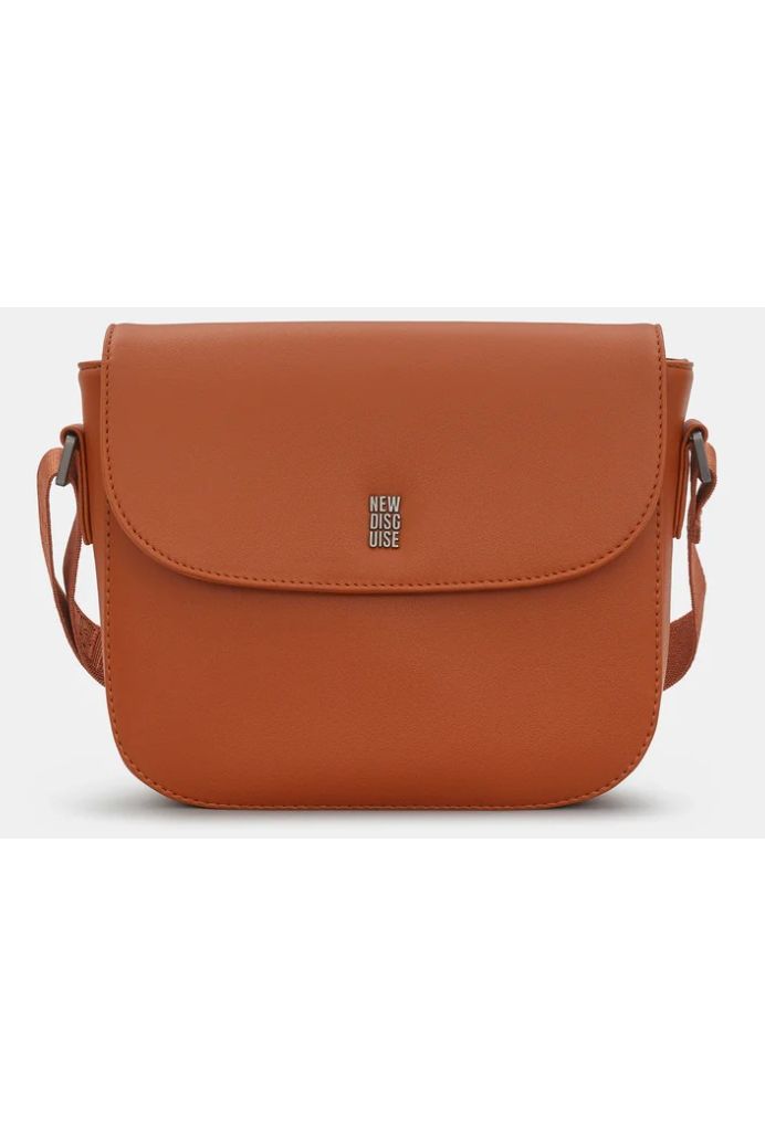 New Disguise Bennett flap over cross body bag in Tan