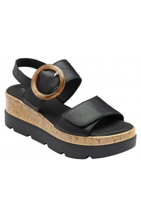 Lotus Cammie ladies sandal in black