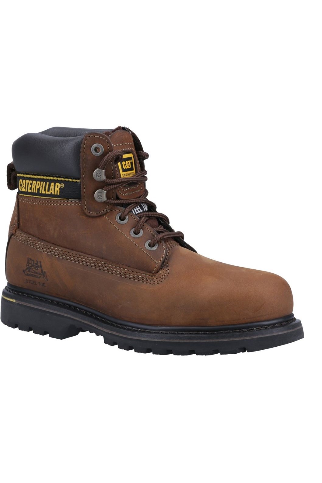 Caterpillar Holton Mens Safety Boot in brown