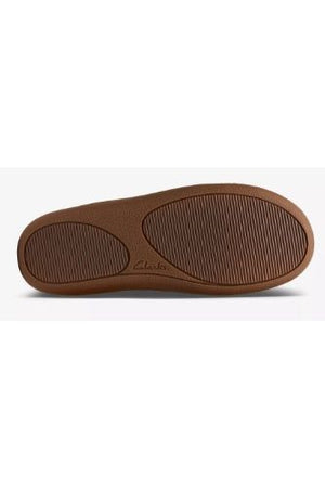 Clarks Home Mocc navy suede mens slipper
