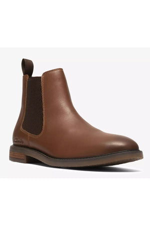 Clarks Jaxen Easy in Dark tan leather