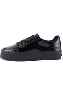 Kickers Tovni Stack Black Patent