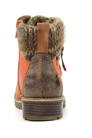 Lunar Millie GLB123 orange waterproof boot