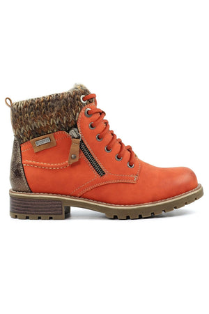 Lunar Millie GLB123 orange waterproof boot