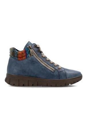 Rieker Ladies Boots N1305-14 navy multi waterproof